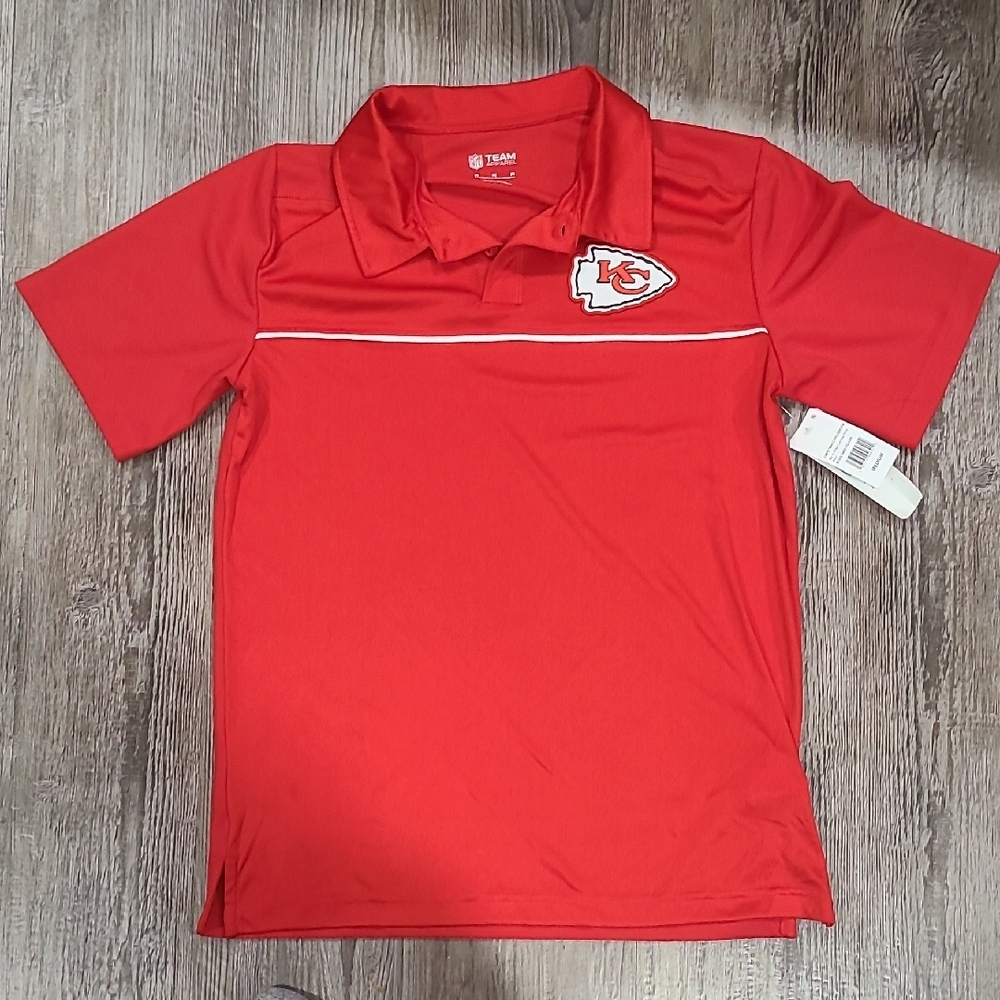 NFL Kansas City Chiefs Pipe Polos Size Medium